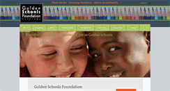 Desktop Screenshot of goldenschoolsfoundation.org